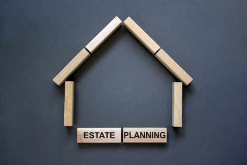 Estate Planning House Figure Concept